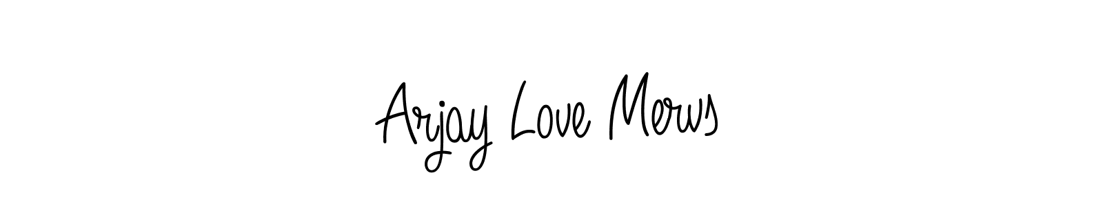 Create a beautiful signature design for name Arjay Love Mervs. With this signature (Angelique-Rose-font-FFP) fonts, you can make a handwritten signature for free. Arjay Love Mervs signature style 5 images and pictures png