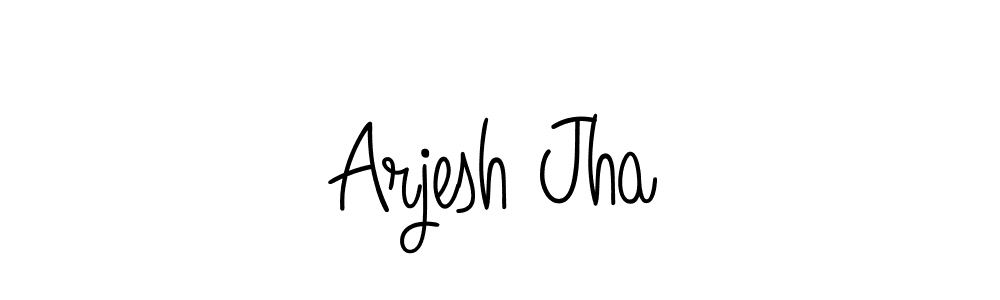 Create a beautiful signature design for name Arjesh Jha. With this signature (Angelique-Rose-font-FFP) fonts, you can make a handwritten signature for free. Arjesh Jha signature style 5 images and pictures png