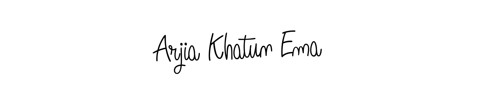 Similarly Angelique-Rose-font-FFP is the best handwritten signature design. Signature creator online .You can use it as an online autograph creator for name Arjia Khatun Ema. Arjia Khatun Ema signature style 5 images and pictures png