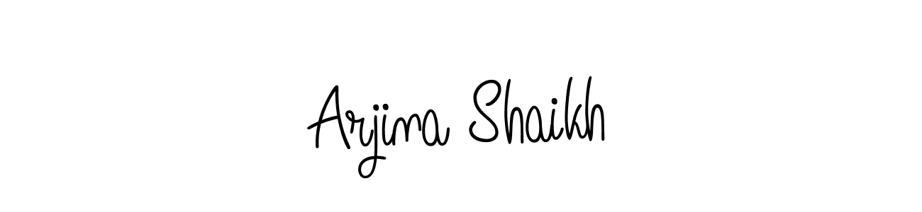 Best and Professional Signature Style for Arjina Shaikh. Angelique-Rose-font-FFP Best Signature Style Collection. Arjina Shaikh signature style 5 images and pictures png