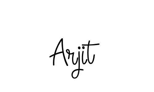 Arjit stylish signature style. Best Handwritten Sign (Angelique-Rose-font-FFP) for my name. Handwritten Signature Collection Ideas for my name Arjit. Arjit signature style 5 images and pictures png