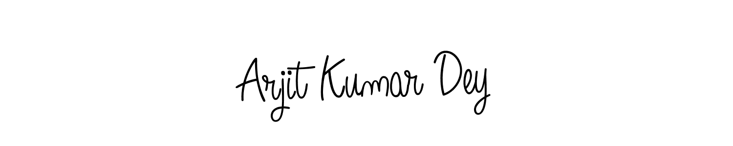 Make a beautiful signature design for name Arjit Kumar Dey. With this signature (Angelique-Rose-font-FFP) style, you can create a handwritten signature for free. Arjit Kumar Dey signature style 5 images and pictures png