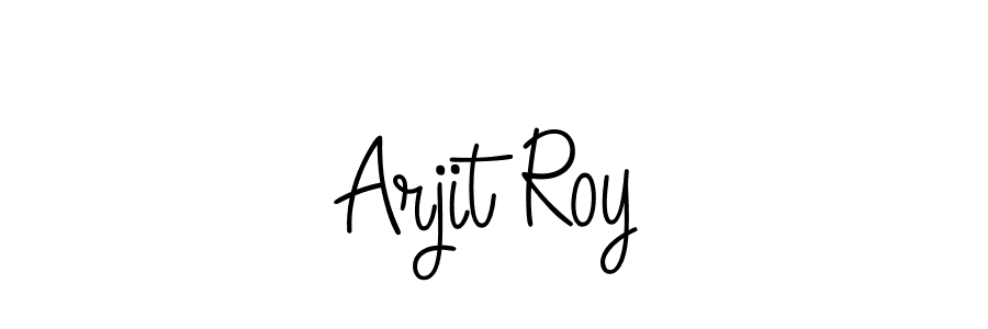 The best way (Angelique-Rose-font-FFP) to make a short signature is to pick only two or three words in your name. The name Arjit Roy include a total of six letters. For converting this name. Arjit Roy signature style 5 images and pictures png