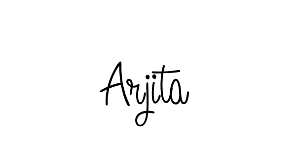 The best way (Angelique-Rose-font-FFP) to make a short signature is to pick only two or three words in your name. The name Arjita include a total of six letters. For converting this name. Arjita signature style 5 images and pictures png