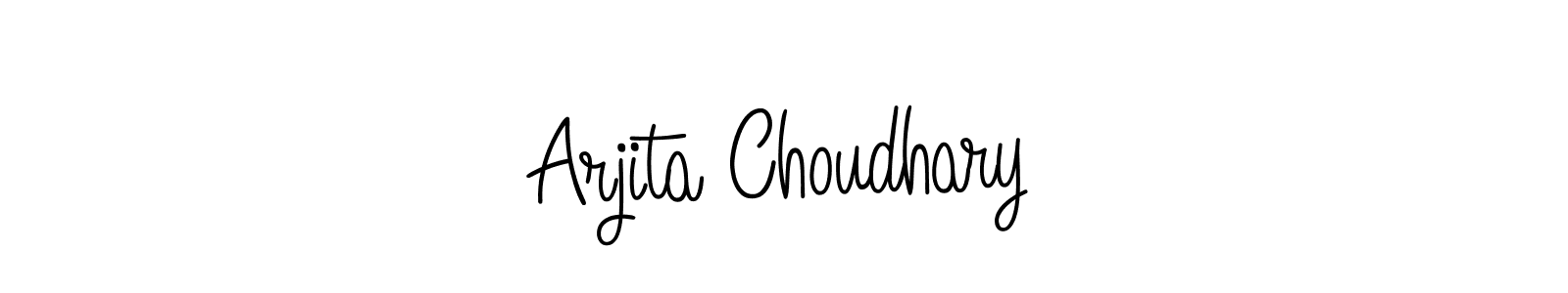 This is the best signature style for the Arjita Choudhary name. Also you like these signature font (Angelique-Rose-font-FFP). Mix name signature. Arjita Choudhary signature style 5 images and pictures png