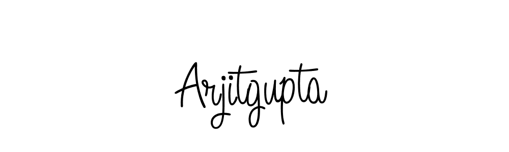 Design your own signature with our free online signature maker. With this signature software, you can create a handwritten (Angelique-Rose-font-FFP) signature for name Arjitgupta. Arjitgupta signature style 5 images and pictures png