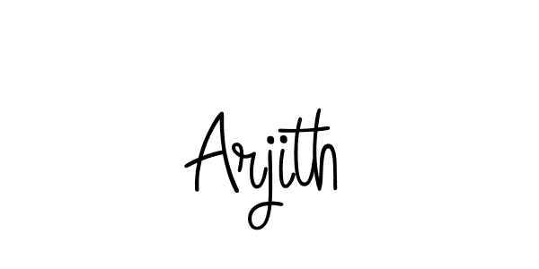 Make a beautiful signature design for name Arjith. Use this online signature maker to create a handwritten signature for free. Arjith signature style 5 images and pictures png