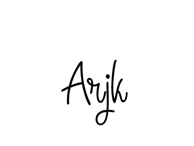 The best way (Angelique-Rose-font-FFP) to make a short signature is to pick only two or three words in your name. The name Arjk include a total of six letters. For converting this name. Arjk signature style 5 images and pictures png