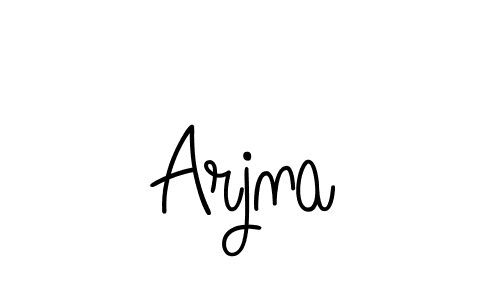 Design your own signature with our free online signature maker. With this signature software, you can create a handwritten (Angelique-Rose-font-FFP) signature for name Arjna. Arjna signature style 5 images and pictures png