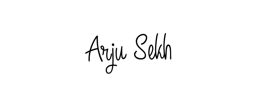 How to Draw Arju Sekh signature style? Angelique-Rose-font-FFP is a latest design signature styles for name Arju Sekh. Arju Sekh signature style 5 images and pictures png