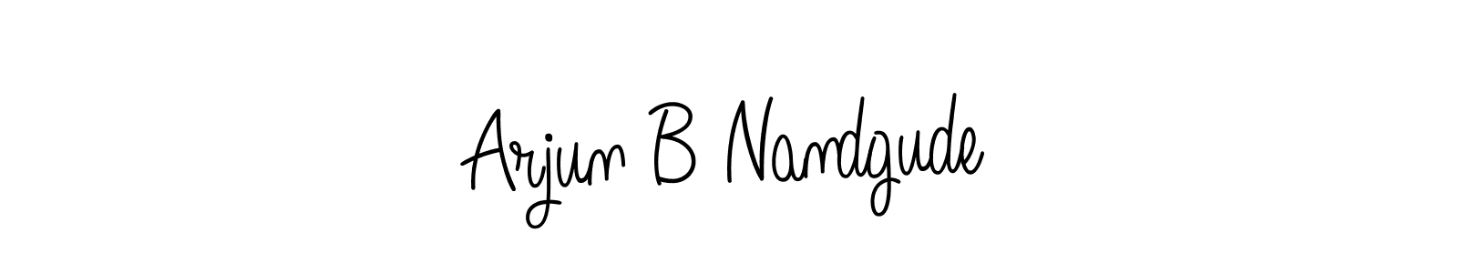 Also we have Arjun B Nandgude name is the best signature style. Create professional handwritten signature collection using Angelique-Rose-font-FFP autograph style. Arjun B Nandgude signature style 5 images and pictures png