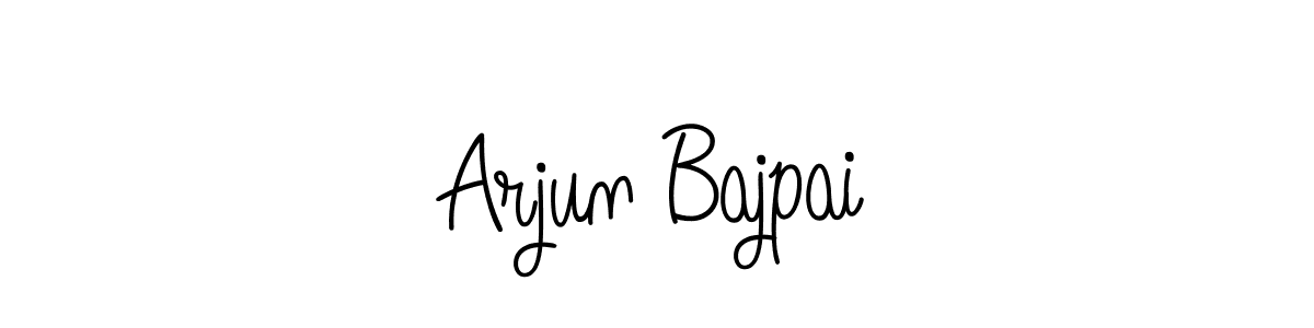 Use a signature maker to create a handwritten signature online. With this signature software, you can design (Angelique-Rose-font-FFP) your own signature for name Arjun Bajpai. Arjun Bajpai signature style 5 images and pictures png