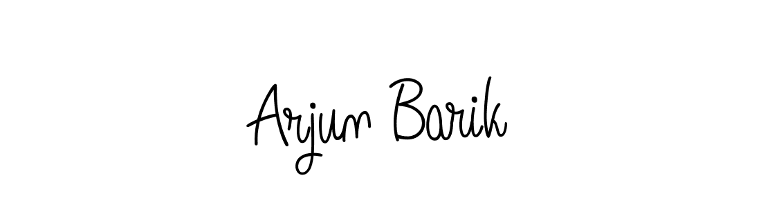 How to make Arjun Barik name signature. Use Angelique-Rose-font-FFP style for creating short signs online. This is the latest handwritten sign. Arjun Barik signature style 5 images and pictures png