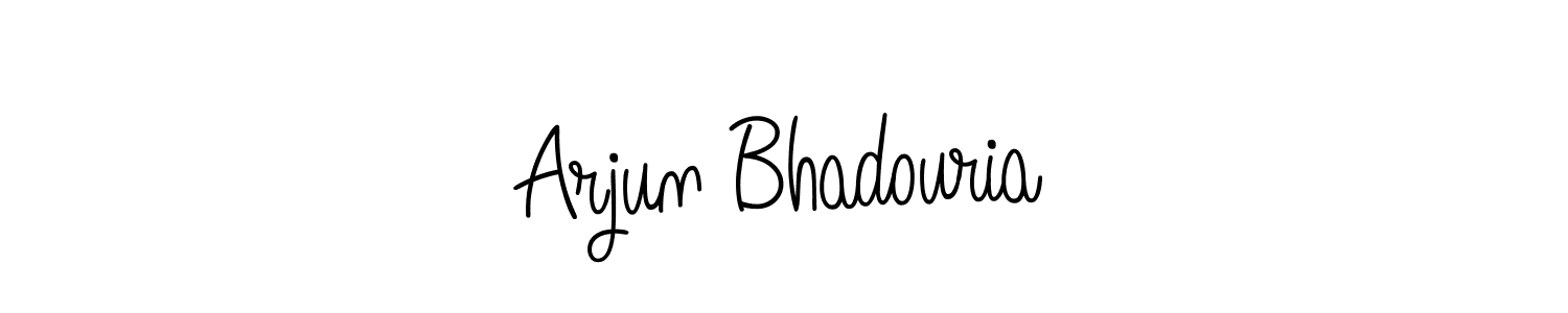 Use a signature maker to create a handwritten signature online. With this signature software, you can design (Angelique-Rose-font-FFP) your own signature for name Arjun Bhadouria. Arjun Bhadouria signature style 5 images and pictures png