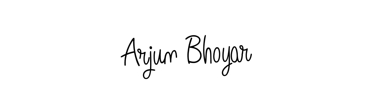 Make a beautiful signature design for name Arjun Bhoyar. With this signature (Angelique-Rose-font-FFP) style, you can create a handwritten signature for free. Arjun Bhoyar signature style 5 images and pictures png