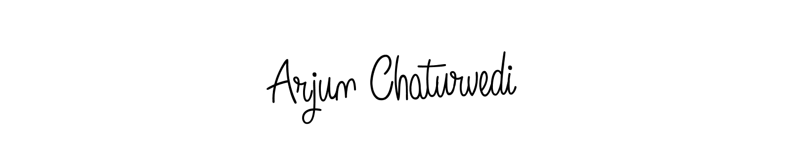 Make a beautiful signature design for name Arjun Chaturvedi. With this signature (Angelique-Rose-font-FFP) style, you can create a handwritten signature for free. Arjun Chaturvedi signature style 5 images and pictures png