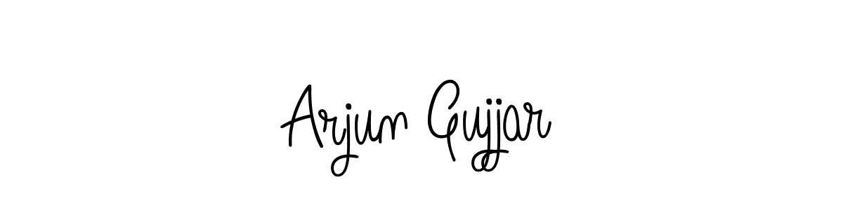 How to make Arjun Gujjar name signature. Use Angelique-Rose-font-FFP style for creating short signs online. This is the latest handwritten sign. Arjun Gujjar signature style 5 images and pictures png