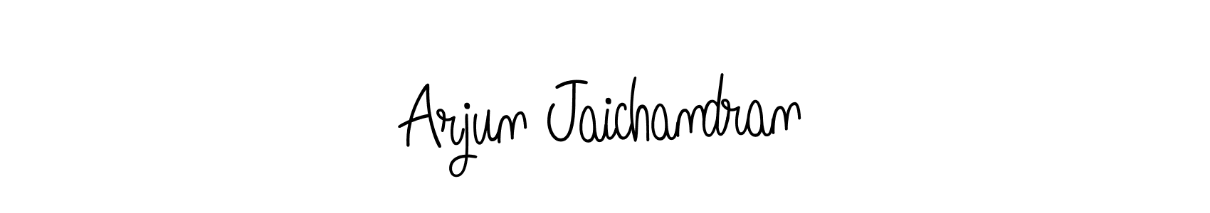 Design your own signature with our free online signature maker. With this signature software, you can create a handwritten (Angelique-Rose-font-FFP) signature for name Arjun Jaichandran. Arjun Jaichandran signature style 5 images and pictures png