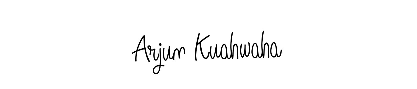 How to make Arjun Kuahwaha signature? Angelique-Rose-font-FFP is a professional autograph style. Create handwritten signature for Arjun Kuahwaha name. Arjun Kuahwaha signature style 5 images and pictures png