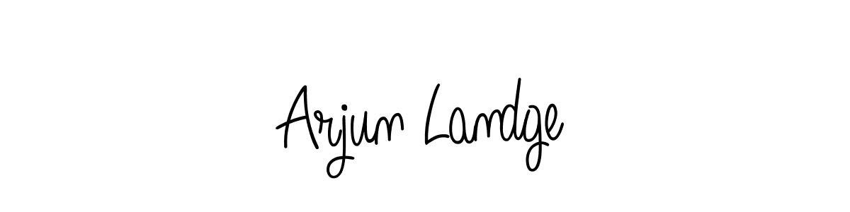 Also we have Arjun Landge name is the best signature style. Create professional handwritten signature collection using Angelique-Rose-font-FFP autograph style. Arjun Landge signature style 5 images and pictures png