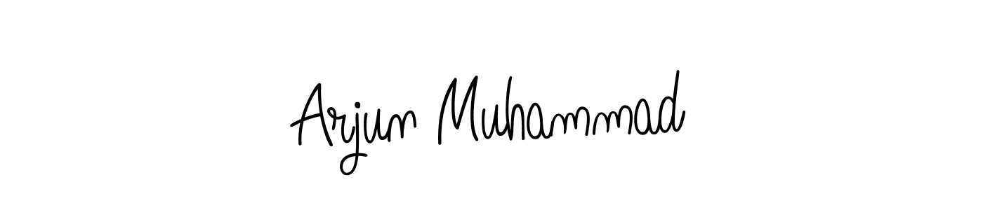 Create a beautiful signature design for name Arjun Muhammad. With this signature (Angelique-Rose-font-FFP) fonts, you can make a handwritten signature for free. Arjun Muhammad signature style 5 images and pictures png