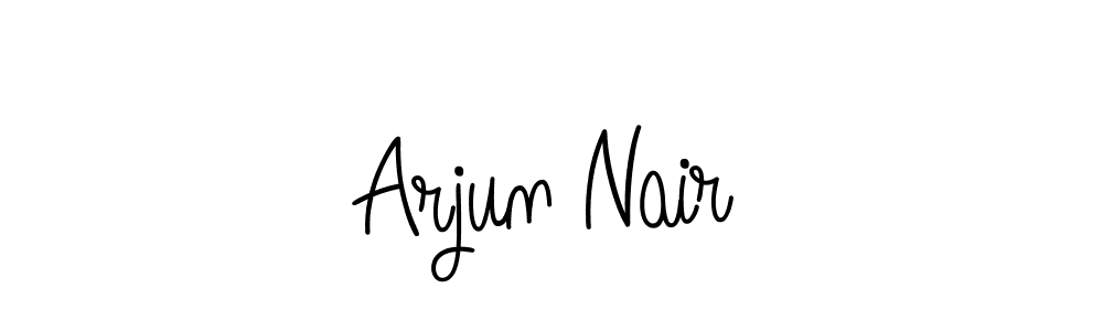 How to make Arjun Nair name signature. Use Angelique-Rose-font-FFP style for creating short signs online. This is the latest handwritten sign. Arjun Nair signature style 5 images and pictures png