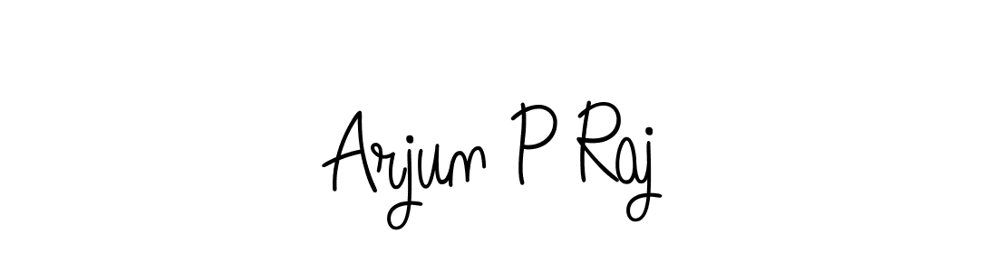 How to make Arjun P Raj name signature. Use Angelique-Rose-font-FFP style for creating short signs online. This is the latest handwritten sign. Arjun P Raj signature style 5 images and pictures png