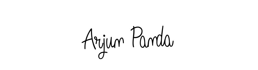 You should practise on your own different ways (Angelique-Rose-font-FFP) to write your name (Arjun Panda) in signature. don't let someone else do it for you. Arjun Panda signature style 5 images and pictures png