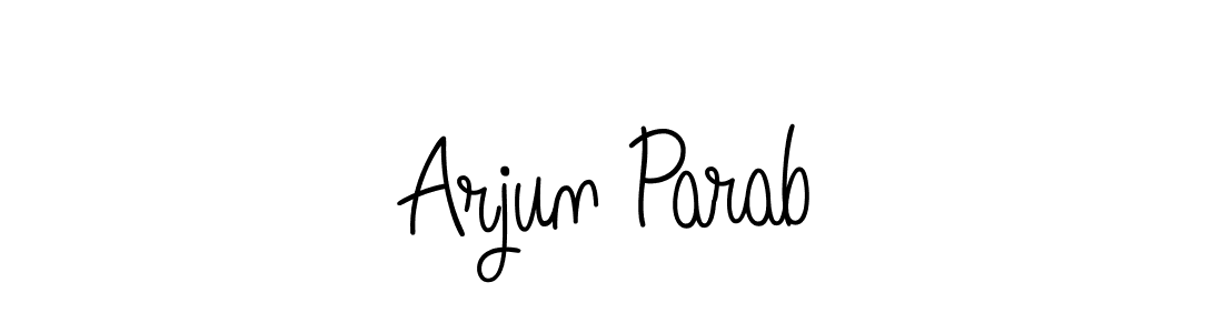 Make a beautiful signature design for name Arjun Parab. With this signature (Angelique-Rose-font-FFP) style, you can create a handwritten signature for free. Arjun Parab signature style 5 images and pictures png