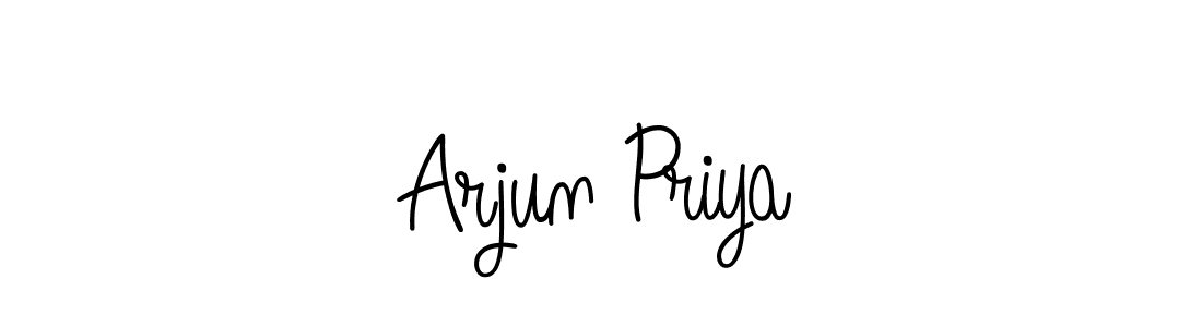 Best and Professional Signature Style for Arjun Priya. Angelique-Rose-font-FFP Best Signature Style Collection. Arjun Priya signature style 5 images and pictures png