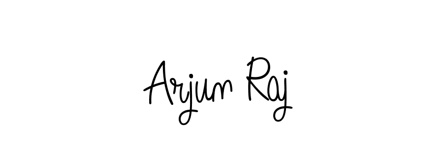 Use a signature maker to create a handwritten signature online. With this signature software, you can design (Angelique-Rose-font-FFP) your own signature for name Arjun Raj. Arjun Raj signature style 5 images and pictures png