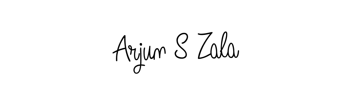 This is the best signature style for the Arjun S Zala name. Also you like these signature font (Angelique-Rose-font-FFP). Mix name signature. Arjun S Zala signature style 5 images and pictures png