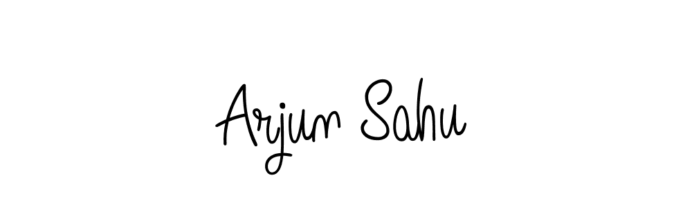 How to make Arjun Sahu name signature. Use Angelique-Rose-font-FFP style for creating short signs online. This is the latest handwritten sign. Arjun Sahu signature style 5 images and pictures png