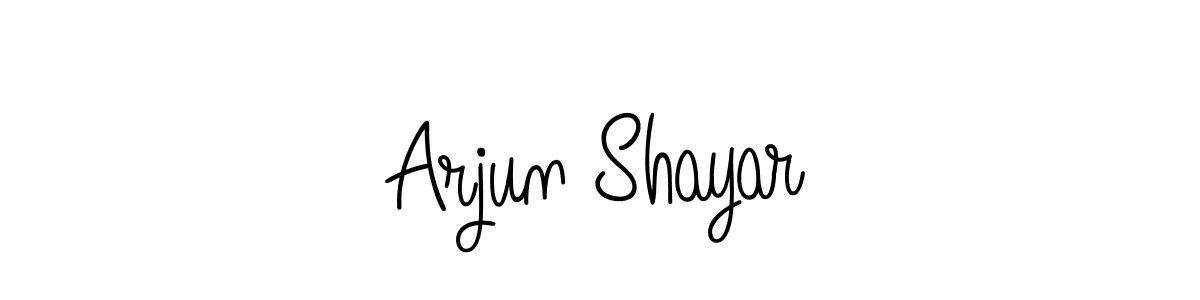 if you are searching for the best signature style for your name Arjun Shayar. so please give up your signature search. here we have designed multiple signature styles  using Angelique-Rose-font-FFP. Arjun Shayar signature style 5 images and pictures png