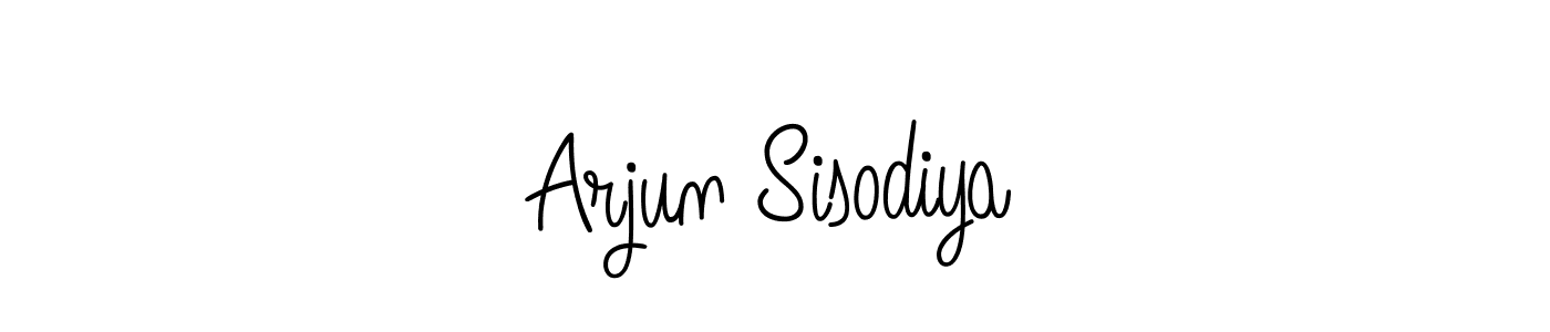 Arjun Sisodiya stylish signature style. Best Handwritten Sign (Angelique-Rose-font-FFP) for my name. Handwritten Signature Collection Ideas for my name Arjun Sisodiya. Arjun Sisodiya signature style 5 images and pictures png
