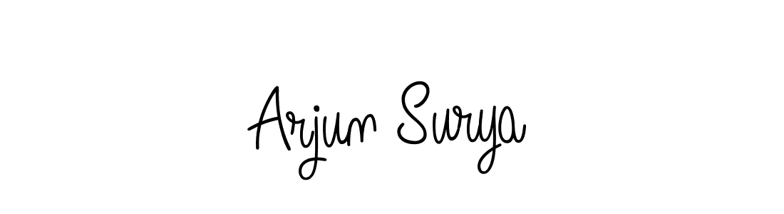 How to Draw Arjun Surya signature style? Angelique-Rose-font-FFP is a latest design signature styles for name Arjun Surya. Arjun Surya signature style 5 images and pictures png
