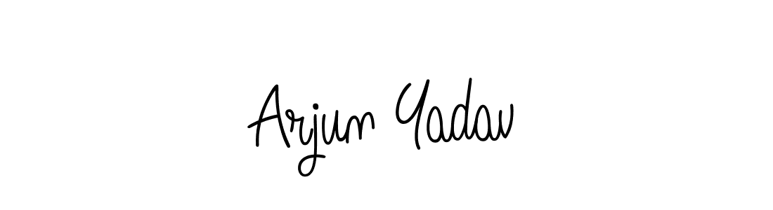 How to make Arjun Yadav name signature. Use Angelique-Rose-font-FFP style for creating short signs online. This is the latest handwritten sign. Arjun Yadav signature style 5 images and pictures png