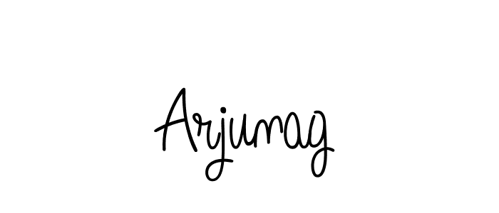 Design your own signature with our free online signature maker. With this signature software, you can create a handwritten (Angelique-Rose-font-FFP) signature for name Arjunag. Arjunag signature style 5 images and pictures png