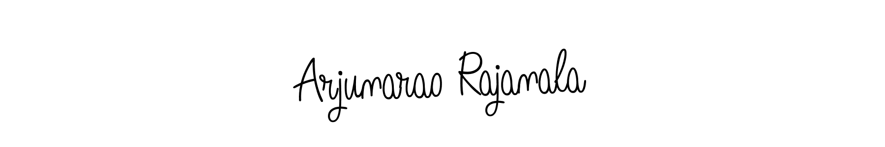 How to make Arjunarao Rajanala name signature. Use Angelique-Rose-font-FFP style for creating short signs online. This is the latest handwritten sign. Arjunarao Rajanala signature style 5 images and pictures png