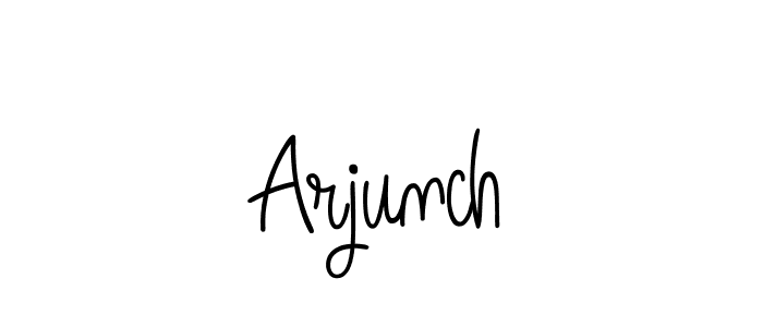 Here are the top 10 professional signature styles for the name Arjunch. These are the best autograph styles you can use for your name. Arjunch signature style 5 images and pictures png
