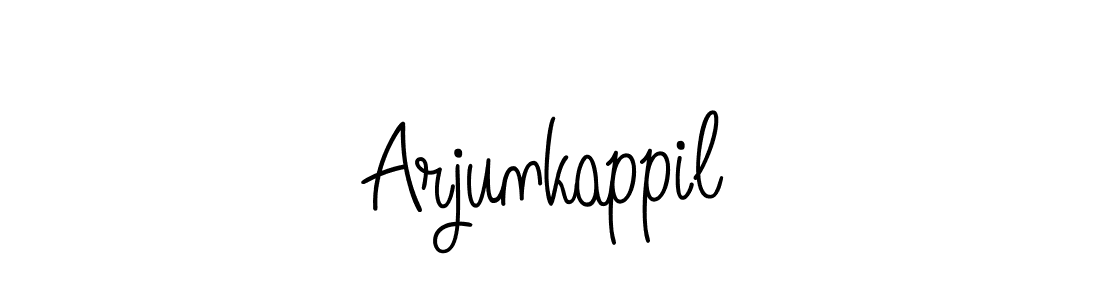 Arjunkappil stylish signature style. Best Handwritten Sign (Angelique-Rose-font-FFP) for my name. Handwritten Signature Collection Ideas for my name Arjunkappil. Arjunkappil signature style 5 images and pictures png