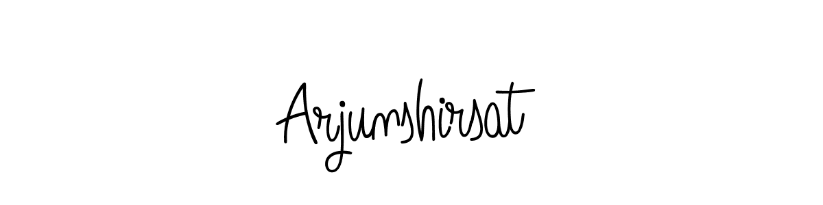 Similarly Angelique-Rose-font-FFP is the best handwritten signature design. Signature creator online .You can use it as an online autograph creator for name Arjunshirsat. Arjunshirsat signature style 5 images and pictures png