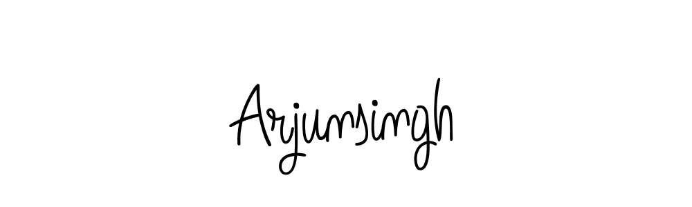 Use a signature maker to create a handwritten signature online. With this signature software, you can design (Angelique-Rose-font-FFP) your own signature for name Arjunsingh. Arjunsingh signature style 5 images and pictures png