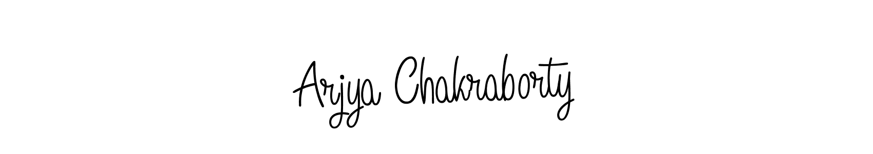 Also we have Arjya Chakraborty name is the best signature style. Create professional handwritten signature collection using Angelique-Rose-font-FFP autograph style. Arjya Chakraborty signature style 5 images and pictures png