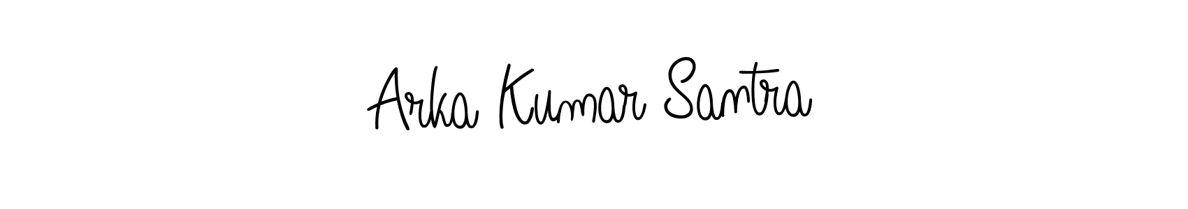 You should practise on your own different ways (Angelique-Rose-font-FFP) to write your name (Arka Kumar Santra) in signature. don't let someone else do it for you. Arka Kumar Santra signature style 5 images and pictures png