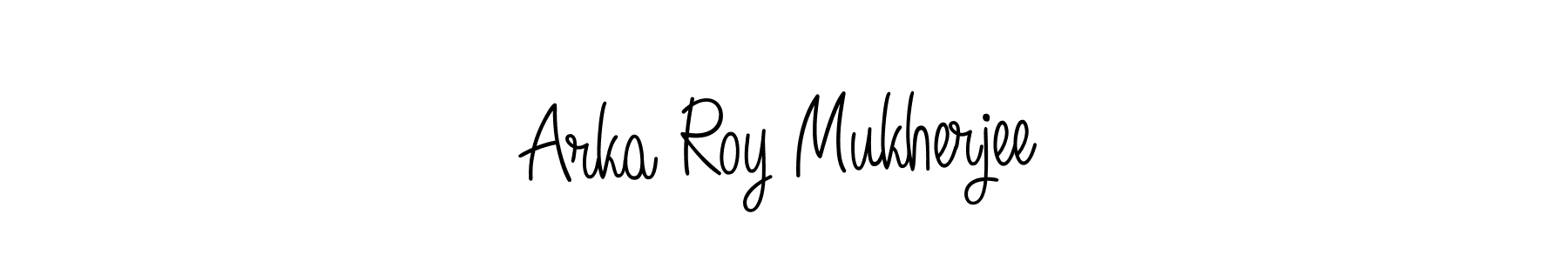 Create a beautiful signature design for name Arka Roy Mukherjee. With this signature (Angelique-Rose-font-FFP) fonts, you can make a handwritten signature for free. Arka Roy Mukherjee signature style 5 images and pictures png
