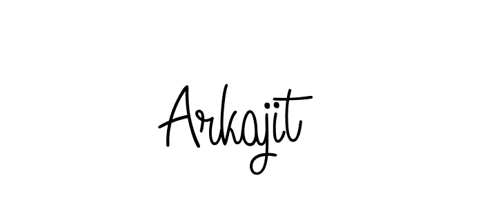 if you are searching for the best signature style for your name Arkajit. so please give up your signature search. here we have designed multiple signature styles  using Angelique-Rose-font-FFP. Arkajit signature style 5 images and pictures png
