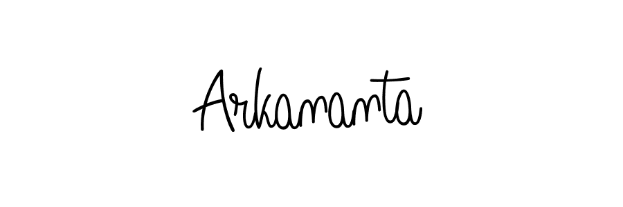 You can use this online signature creator to create a handwritten signature for the name Arkananta. This is the best online autograph maker. Arkananta signature style 5 images and pictures png