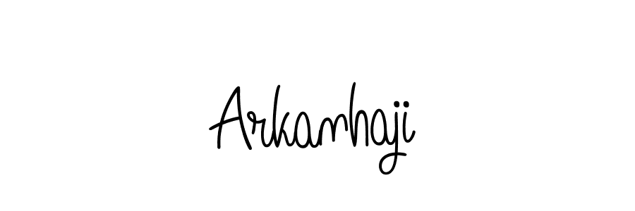 How to Draw Arkanhaji signature style? Angelique-Rose-font-FFP is a latest design signature styles for name Arkanhaji. Arkanhaji signature style 5 images and pictures png