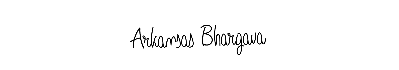 Use a signature maker to create a handwritten signature online. With this signature software, you can design (Angelique-Rose-font-FFP) your own signature for name Arkansas Bhargava. Arkansas Bhargava signature style 5 images and pictures png